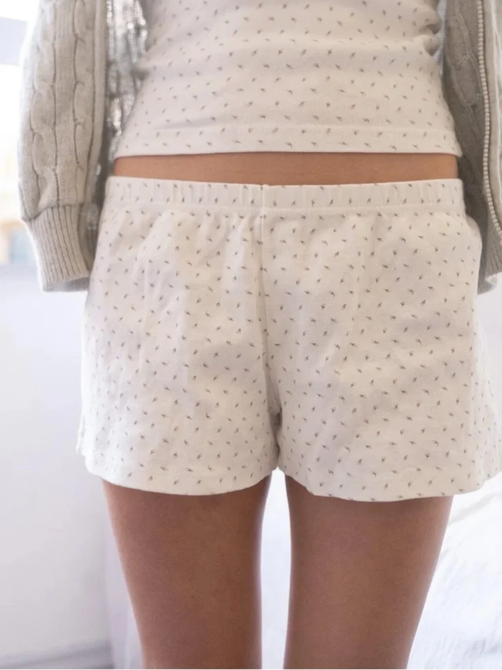 Brandy Melville Floral Mini Shorts Pink Girly Shorts
